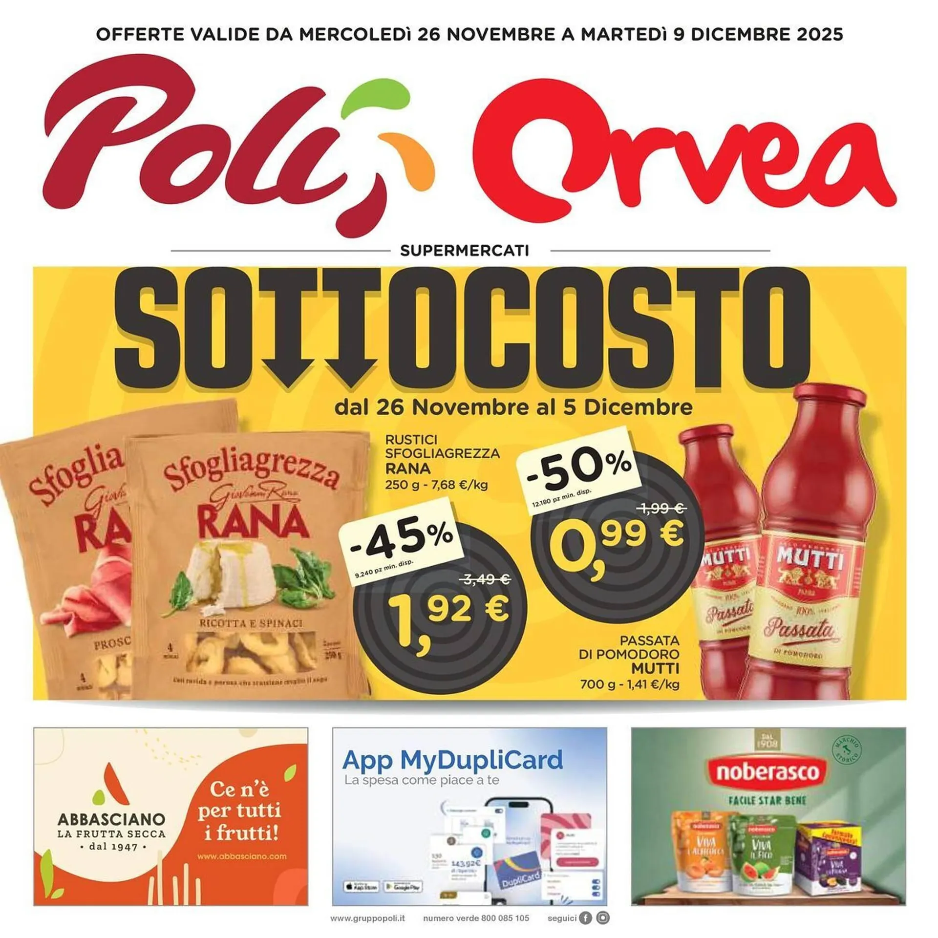 Volantino Orvea da 26 novembre a 9 dicembre di 2025 - Pagina del volantino 1