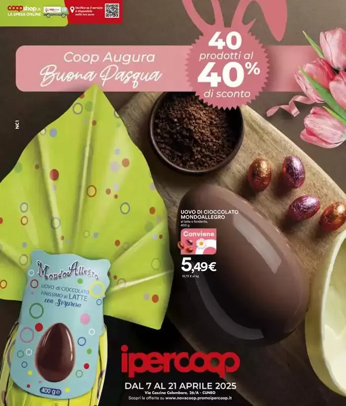 40 prodotti al 40% di sconto da 7 aprile a 21 aprile di 2025 - Pagina del volantino 1