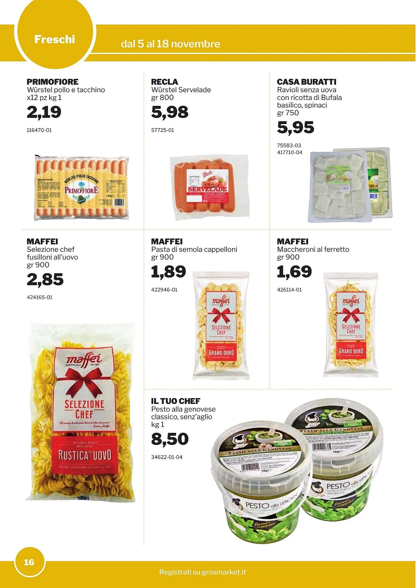 Volantino GrosMarket da 5 novembre a 18 novembre di 2025 - Pagina del volantino 16