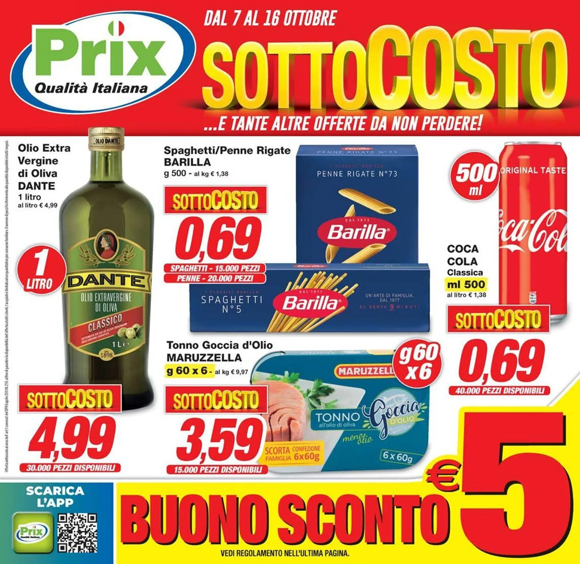Volantino Prix Quality da 7 ottobre a 16 ottobre di 2025 - Pagina del volantino 1