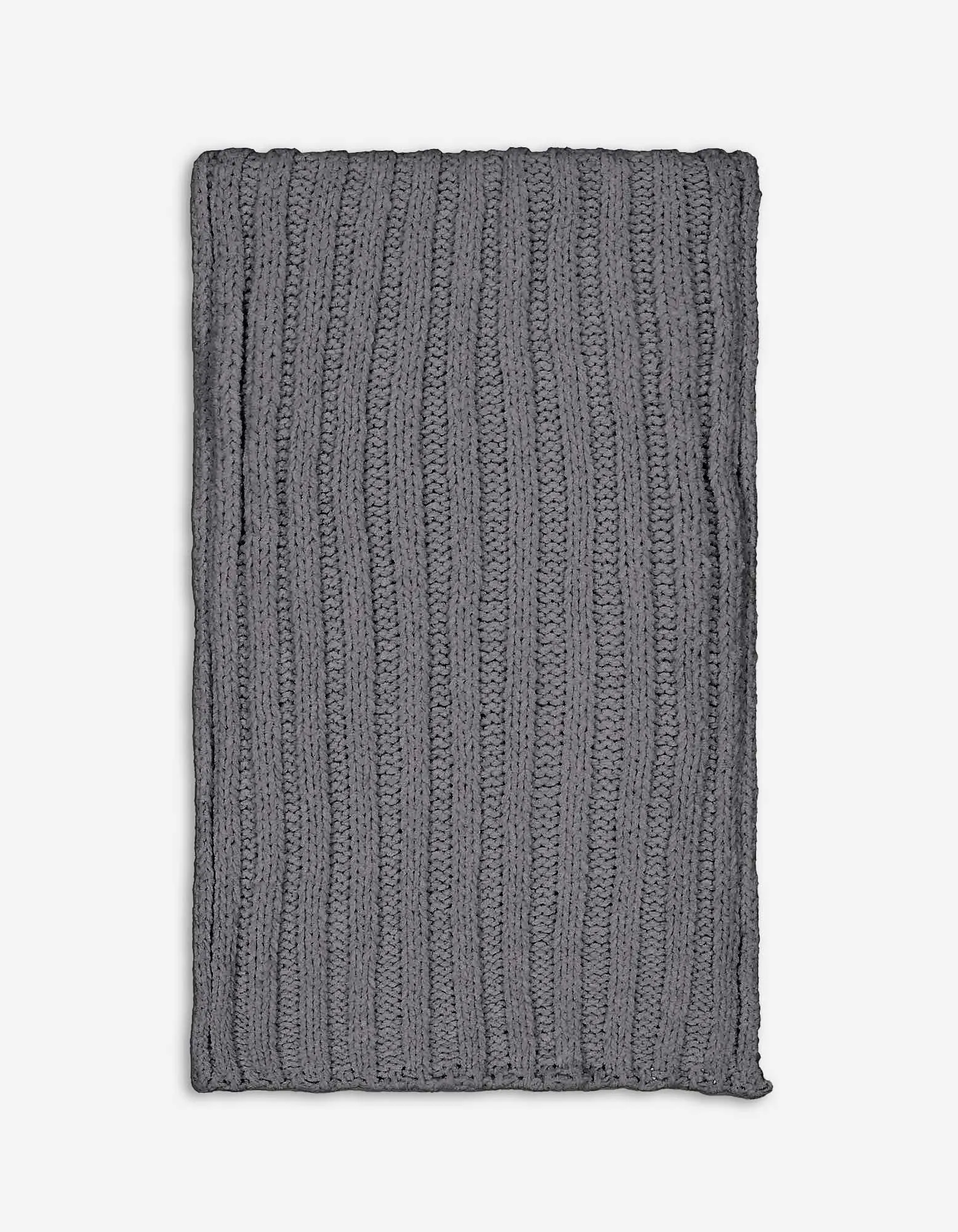 Foulard - Maglia a coste - grigio scuro