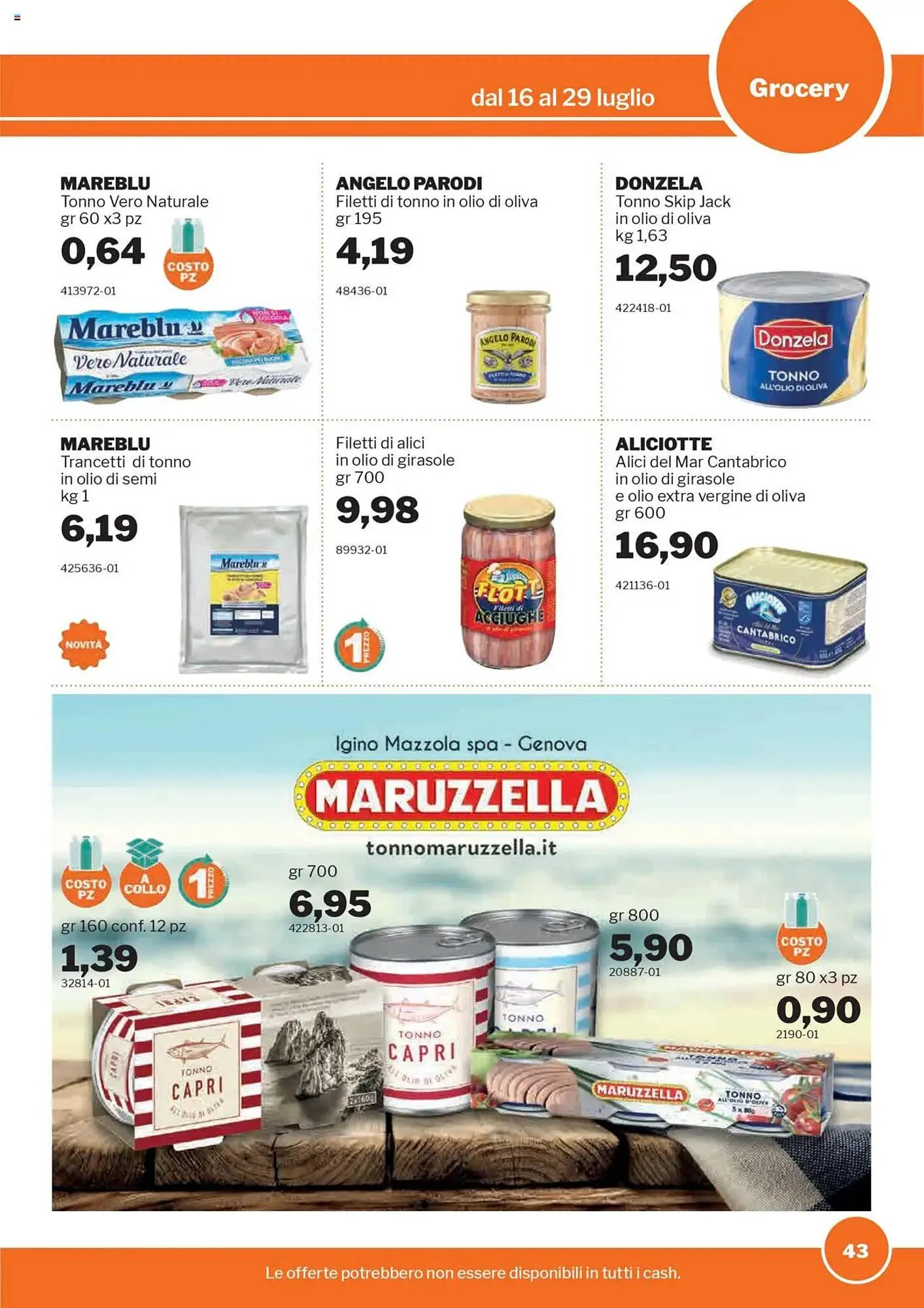 Volantino GrosMarket da 16 luglio a 29 luglio di 2025 - Pagina del volantino 43