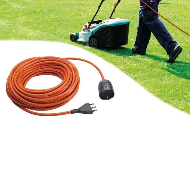 Prolunga elettrica 30m H05VV-F, 3 x 1,5mm² presa universale arancione VIMAR