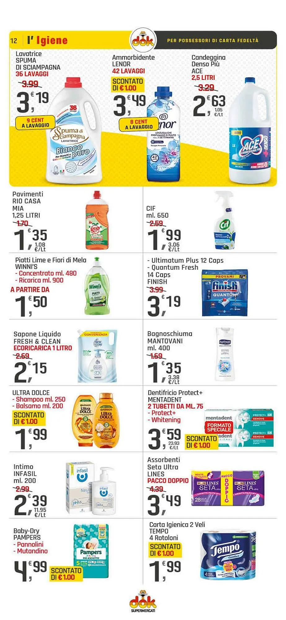 Volantino Supermercati Dok da 8 agosto a 15 agosto di 2025 - Pagina del volantino 12