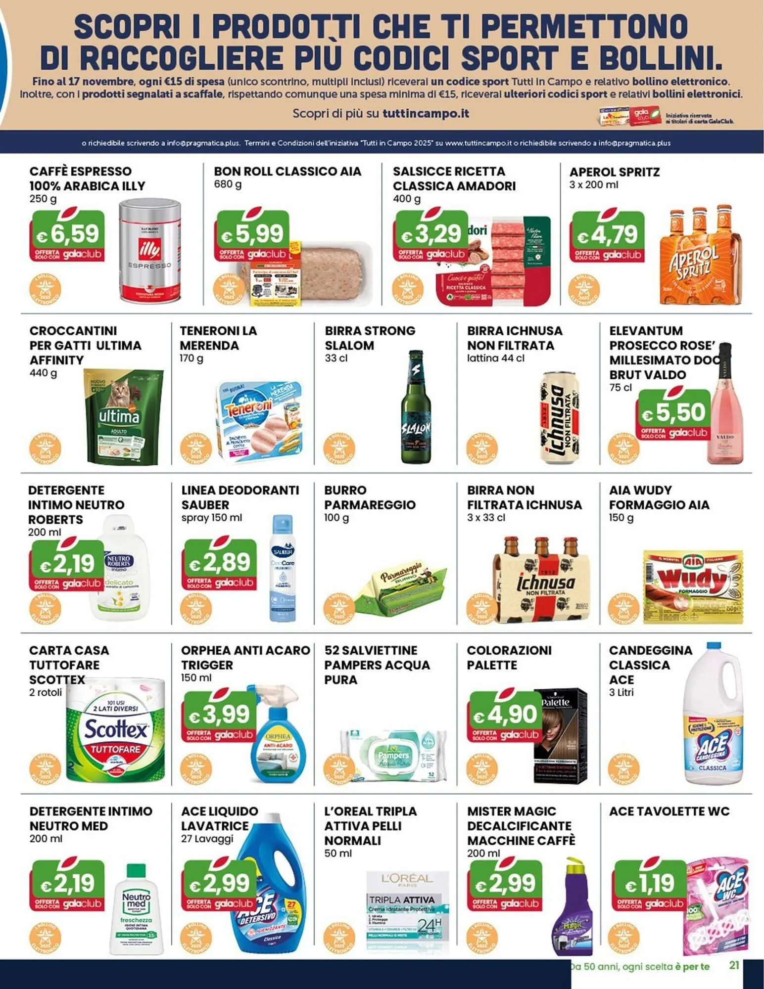 Volantino Gala Supermercati da 8 ottobre a 21 ottobre di 2025 - Pagina del volantino 21