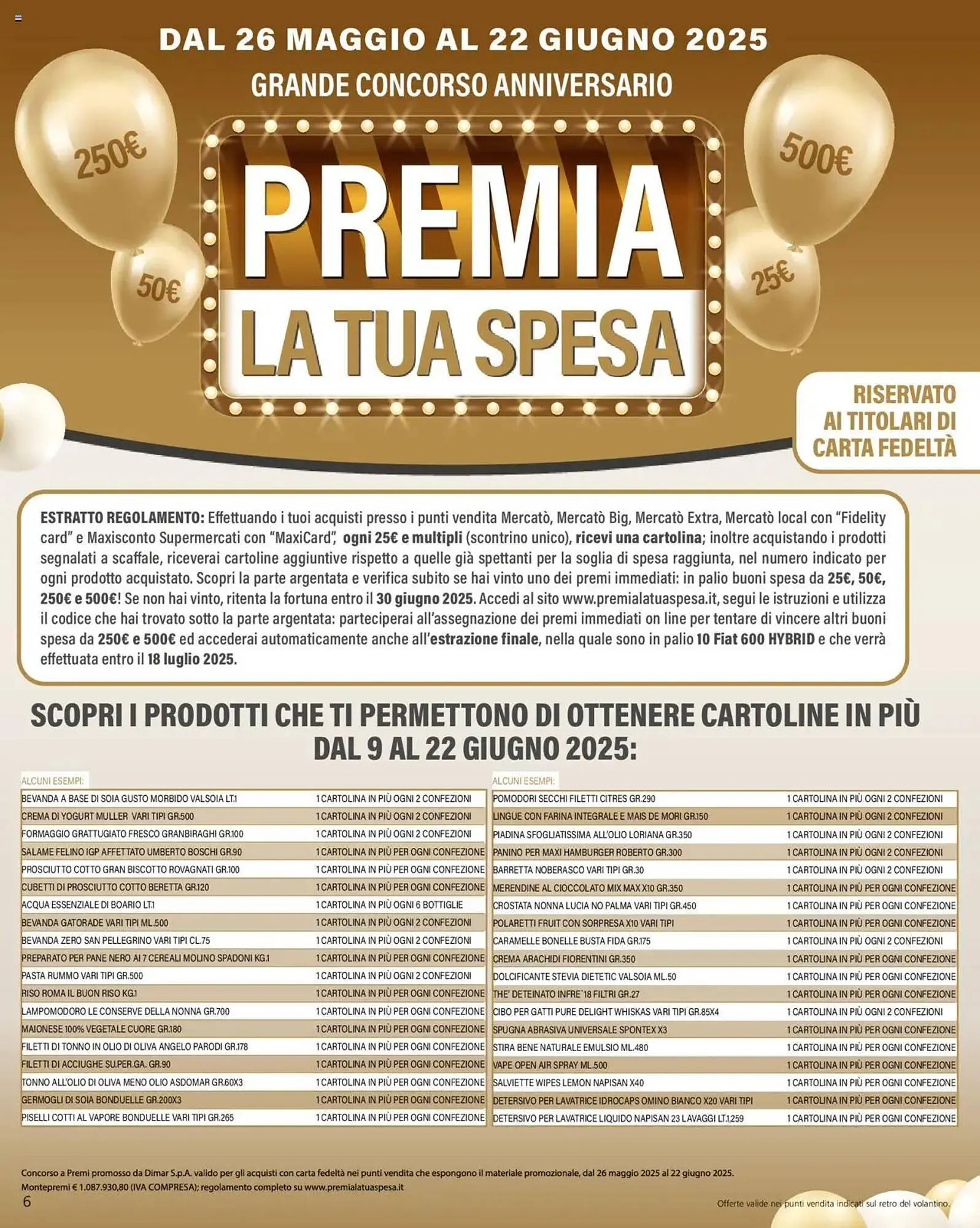 Volantino Mercatò da 9 giugno a 22 giugno di 2025 - Pagina del volantino 6