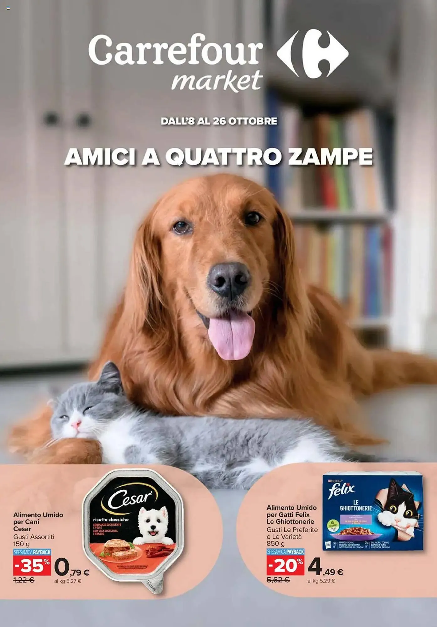 Volantino Carrefour Market da 8 ottobre a 26 ottobre di 2025 - Pagina del volantino 1