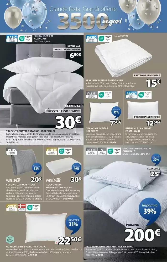Grande festa. Grandi offerte. da 24 ottobre a 1 dicembre di 2024 - Pagina del volantino 14