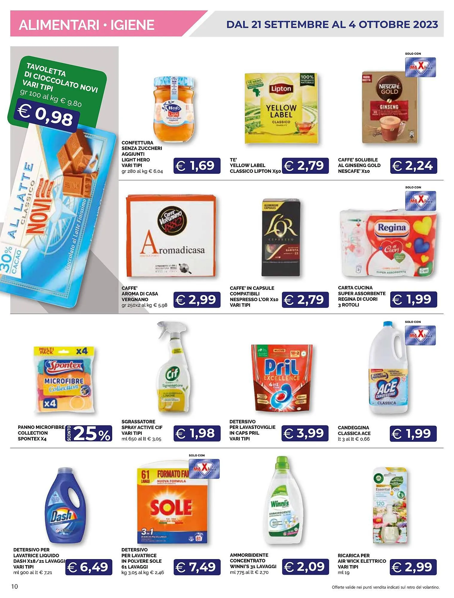 Volantino Maxisconto da 21 settembre a 4 ottobre di 2023 - Pagina del volantino 10
