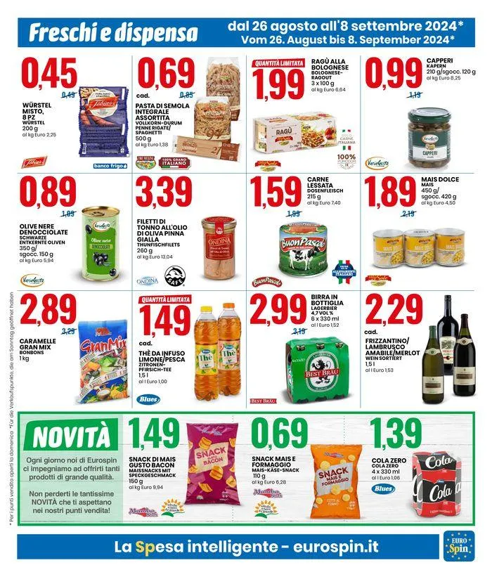 SPECIALE COLAZIONE da 26 agosto a 8 settembre di 2024 - Pagina del volantino 5