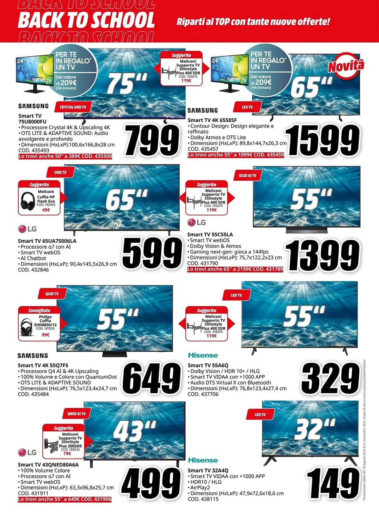 Volantino MediaWorld da 3 settembre a 14 settembre di 2025 - Pagina del volantino 22