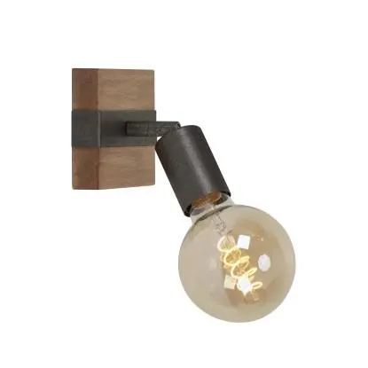 Faretto Wood basic legno naturale 1xE27