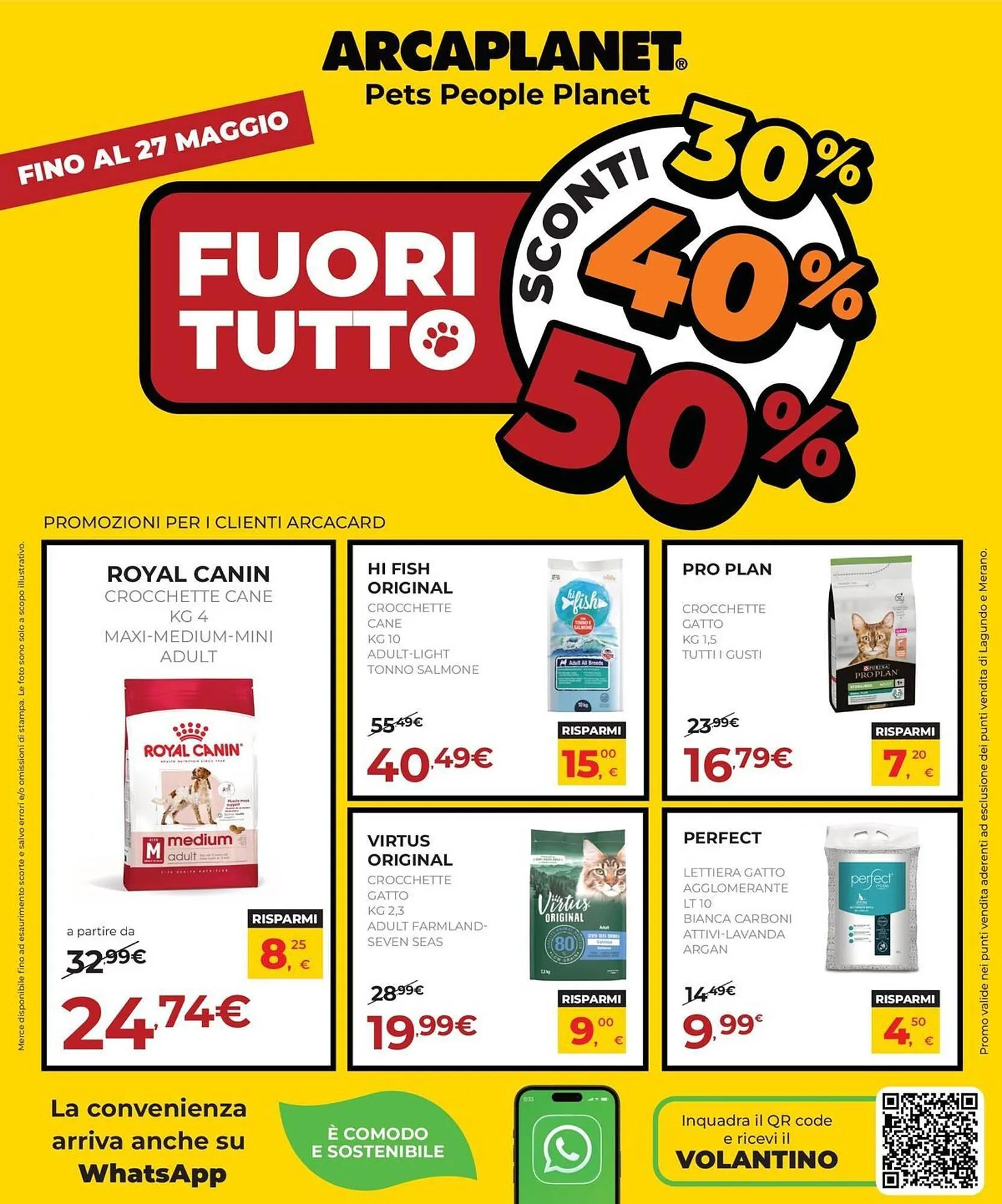 Volantino Arcaplanet da 7 maggio a 27 maggio di 2026 - Pagina del volantino 1