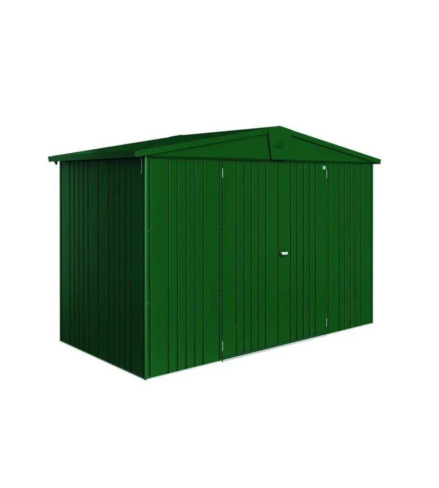 CASETTA EUROPA "4A" IN ACCIAIO ZINCATO VERDE SCURO 316 X 156 X 209H - BIOHORT. 23090
