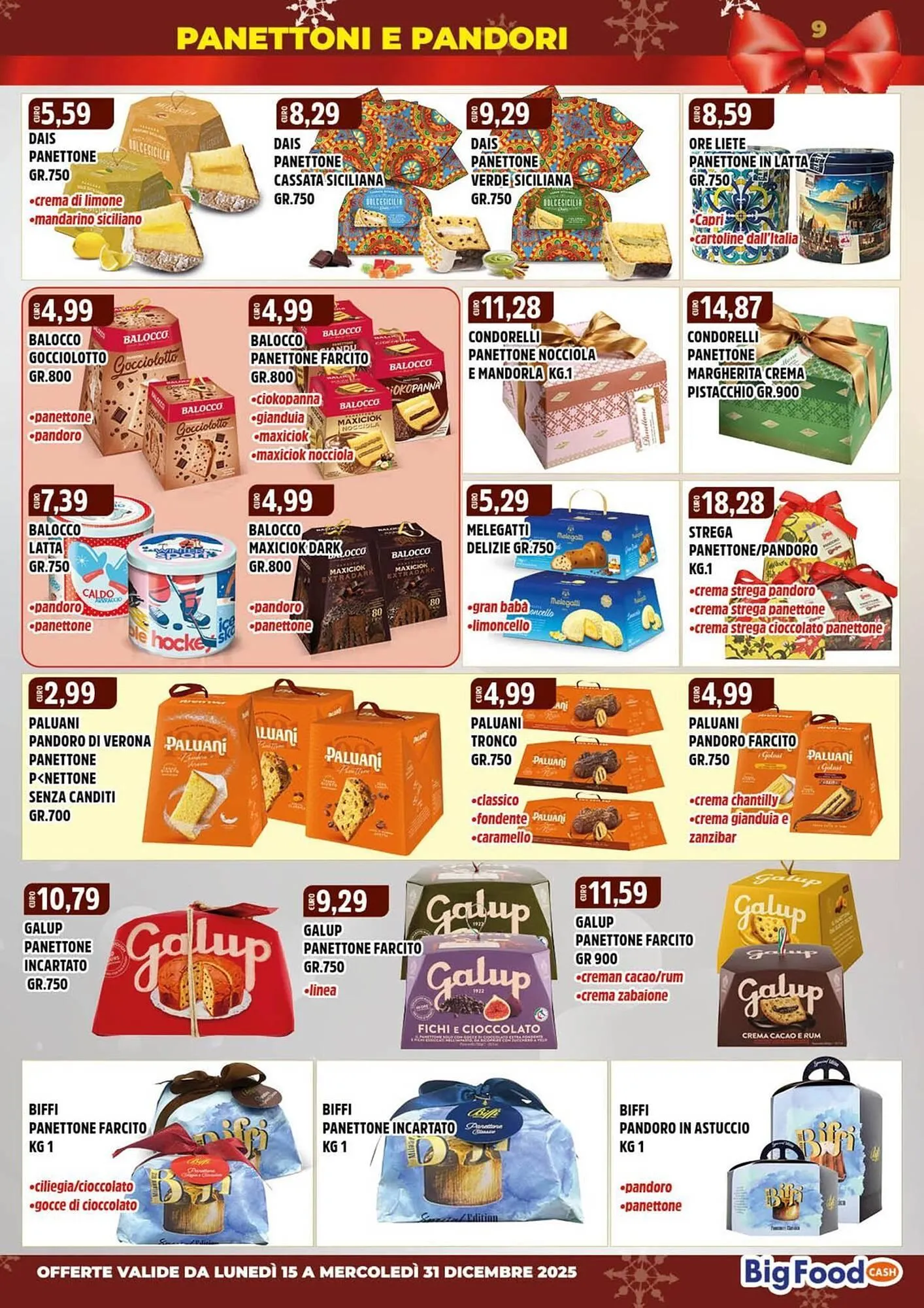 Volantino Big Food da 15 dicembre a 31 dicembre di 2025 - Pagina del volantino 9
