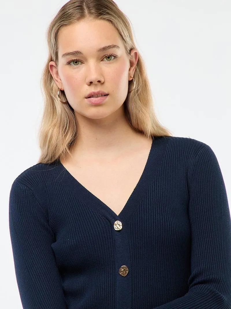 Abito lungo stile gilet - Nero