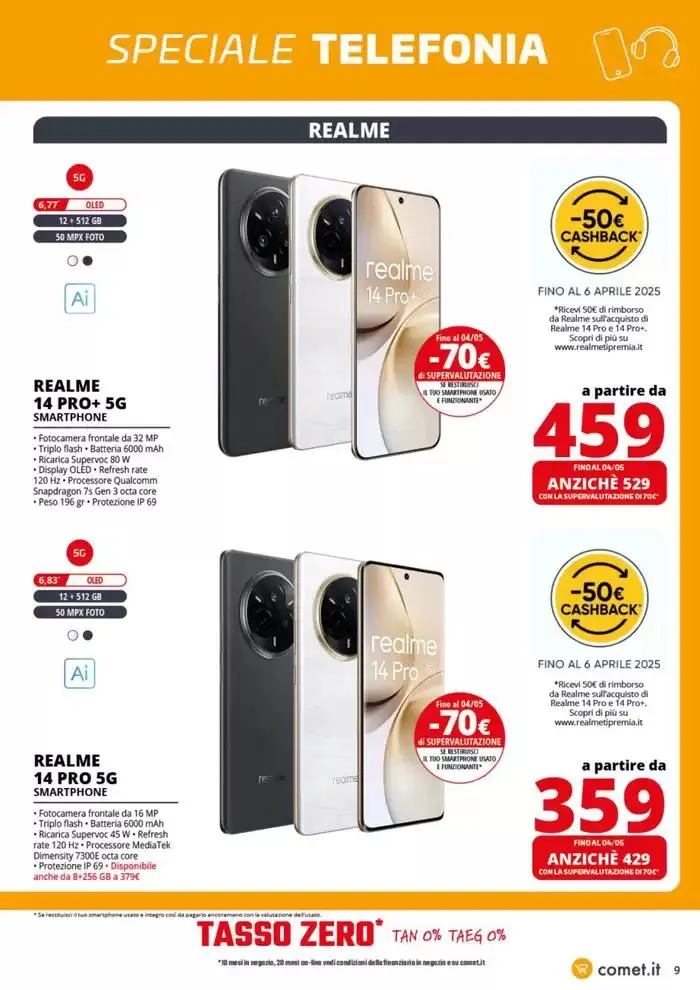Speciale Telefonia da Comet! da 3 aprile a 16 aprile di 2025 - Pagina del volantino 9