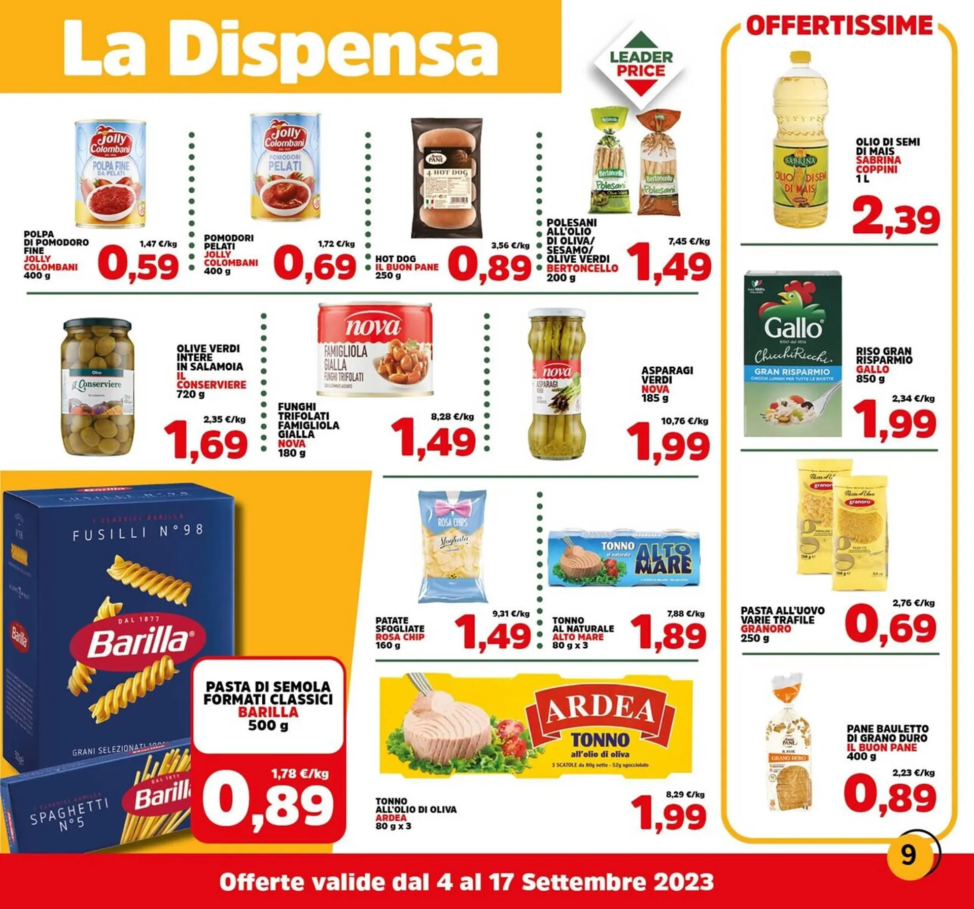Volantino Leader Price da 4 settembre a 17 settembre di 2023 - Pagina del volantino 9