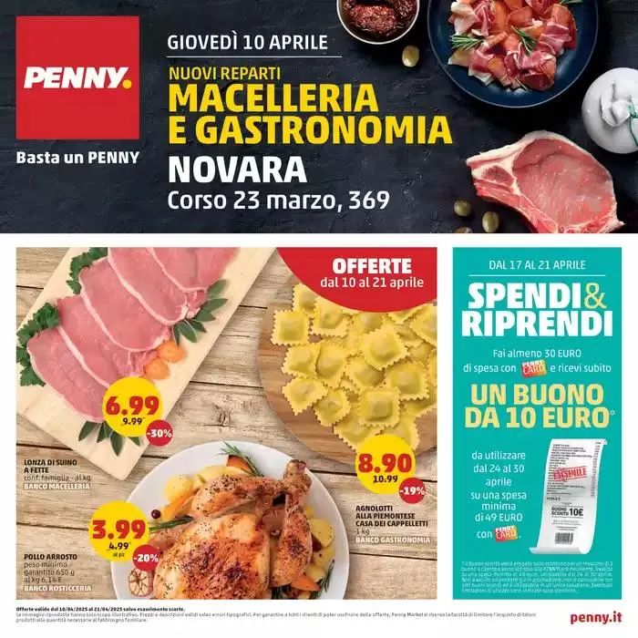 Nuovi reparti macelleria e gastronomia da 10 aprile a 21 aprile di 2025 - Pagina del volantino 1