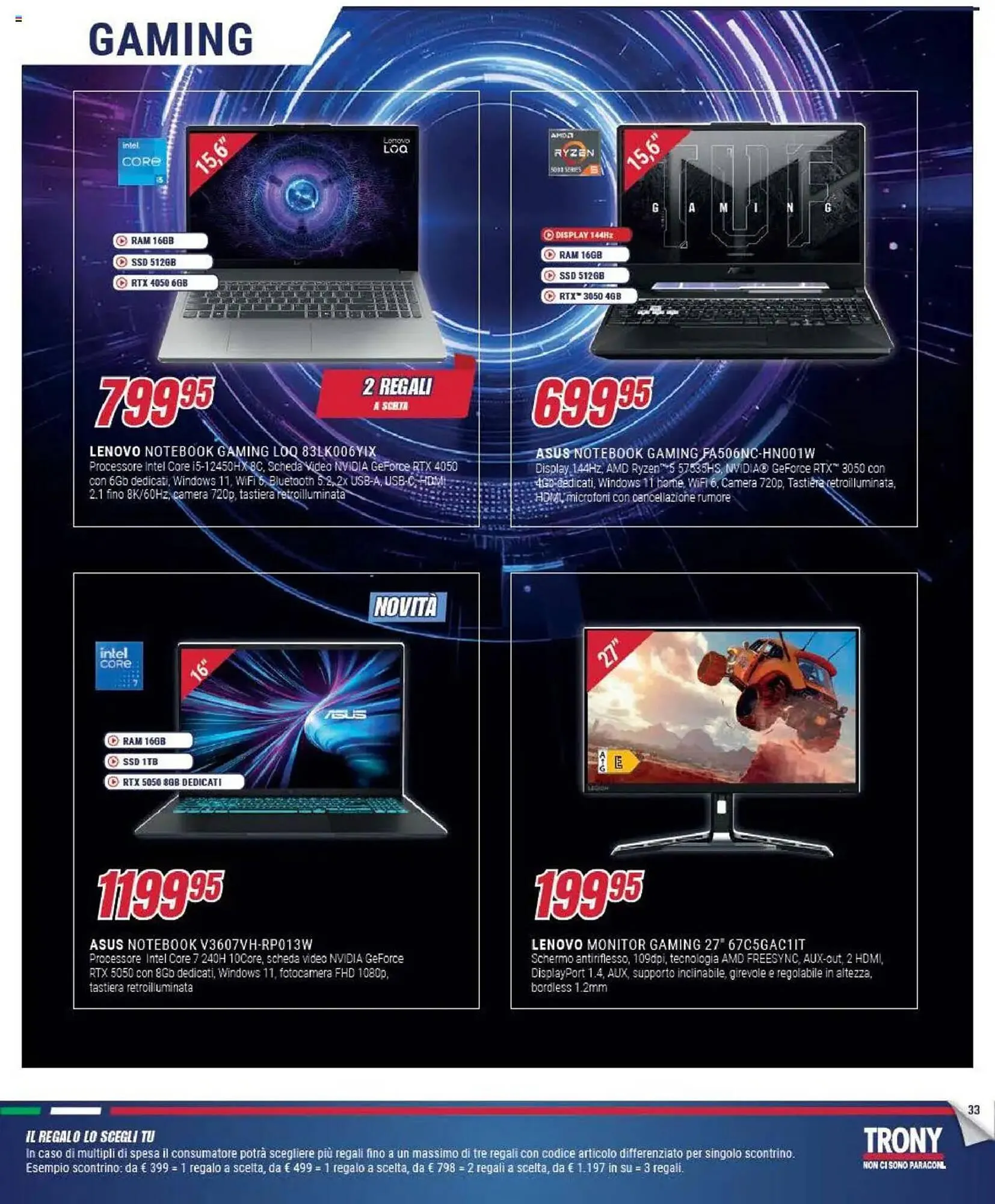 Volantino Trony da 5 settembre a 1 ottobre di 2025 - Pagina del volantino 33