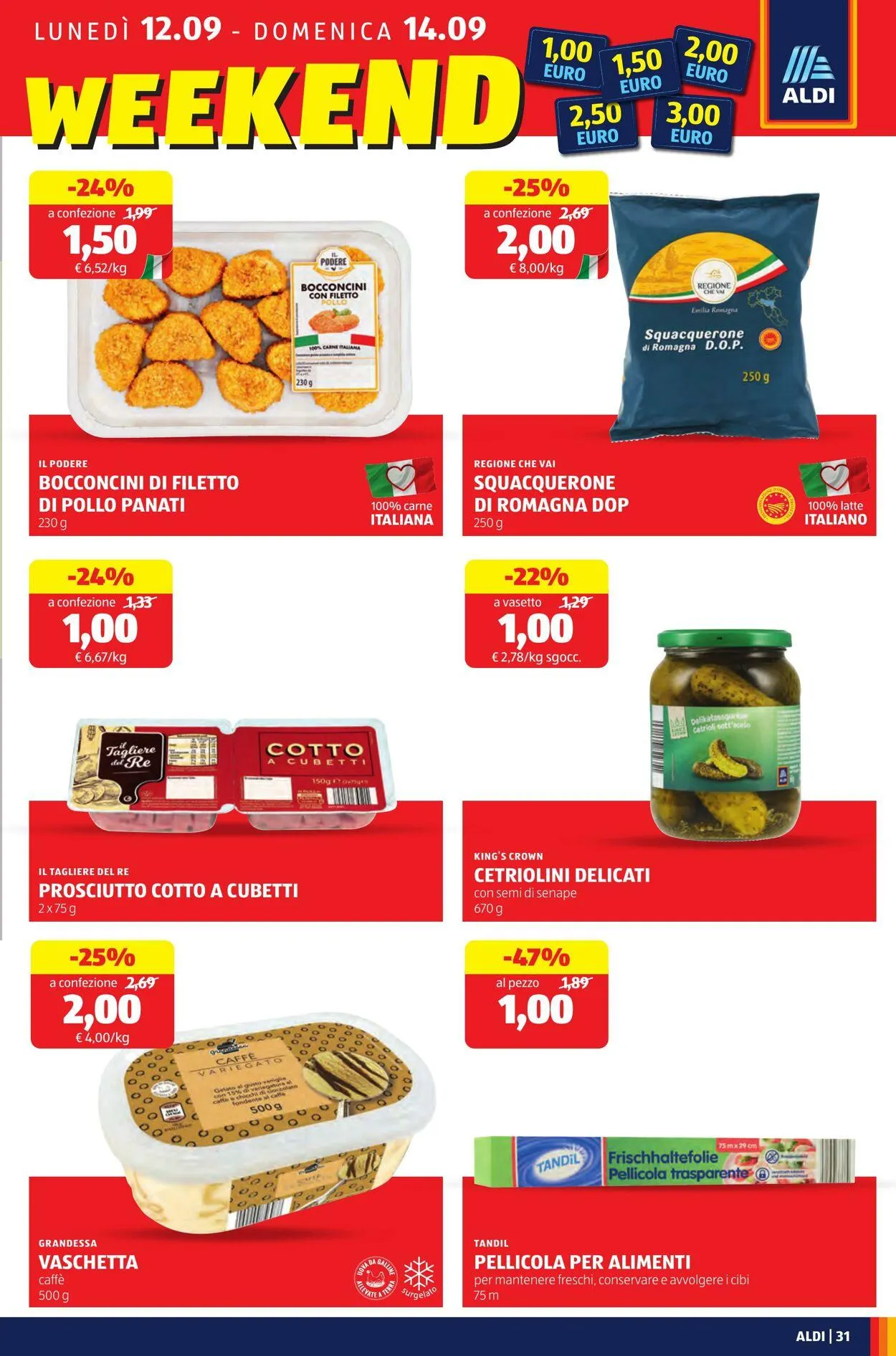 Aldi Volantino attuale da 8 settembre a 14 settembre di 2025 - Pagina del volantino 31