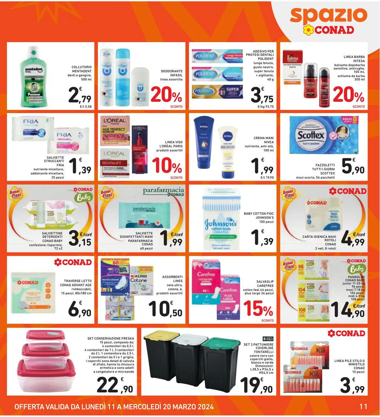 Conad - Spazio - Milano Volantino attuale da 11 marzo a 20 marzo di 2024 - Pagina del volantino 11