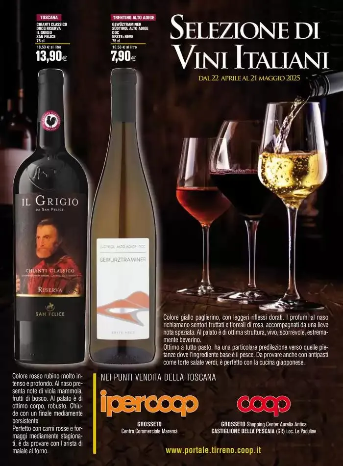 Selezione di vini italiani da 23 aprile a 21 maggio di 2025 - Pagina del volantino 1