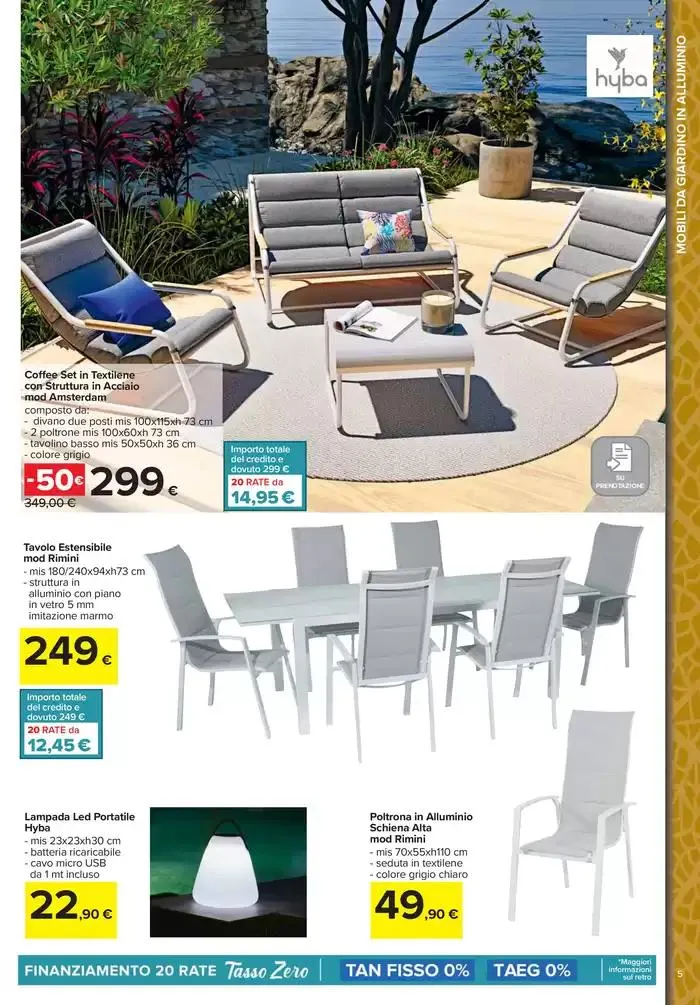 Stile e comfort all'aperto da 1 aprile a 30 aprile di 2025 - Pagina del volantino 5