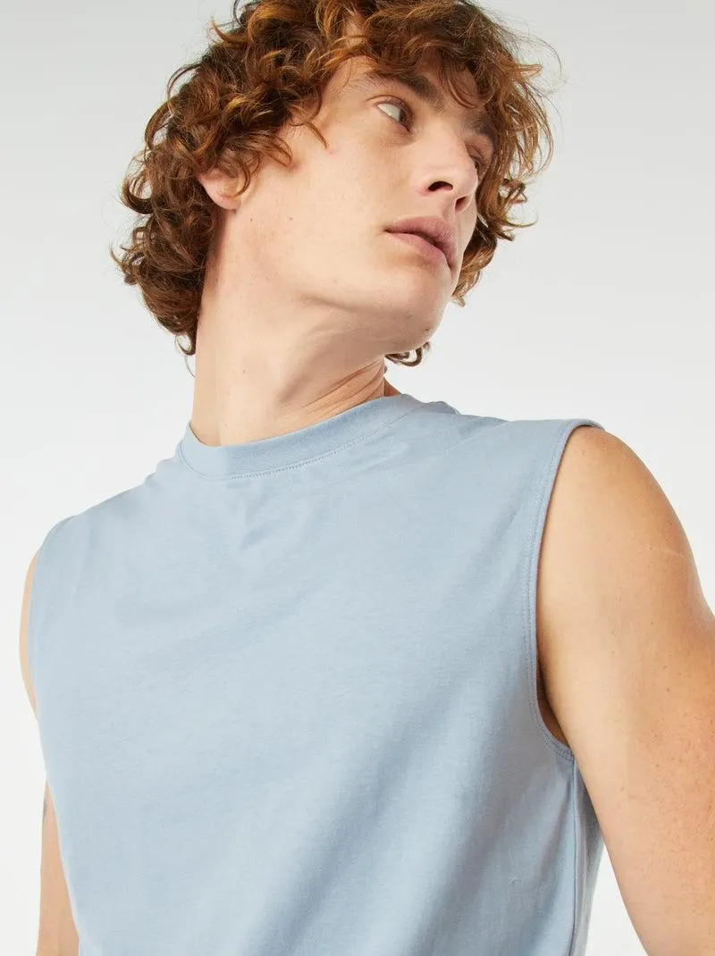 Canotta in cotone - BLU