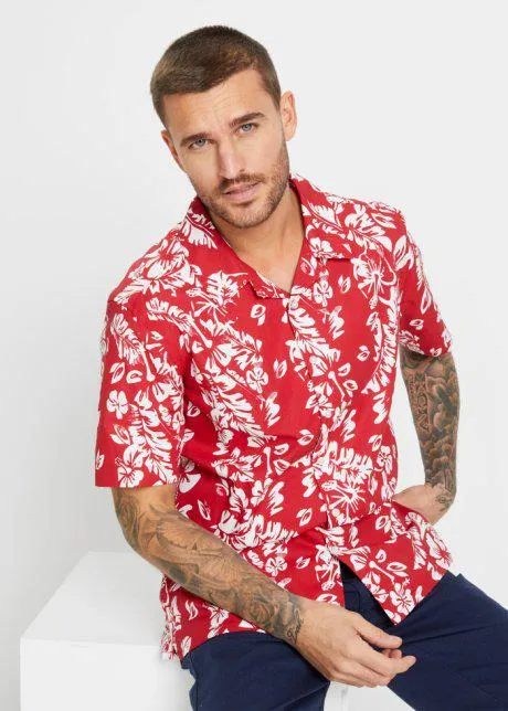 Camicia hawaiana a maniche corte