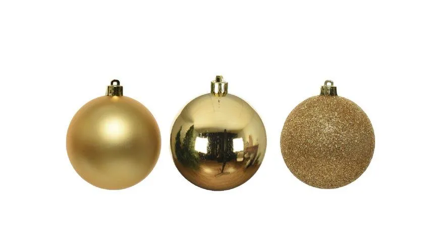 Gold set 26 sfere natalizie dorate