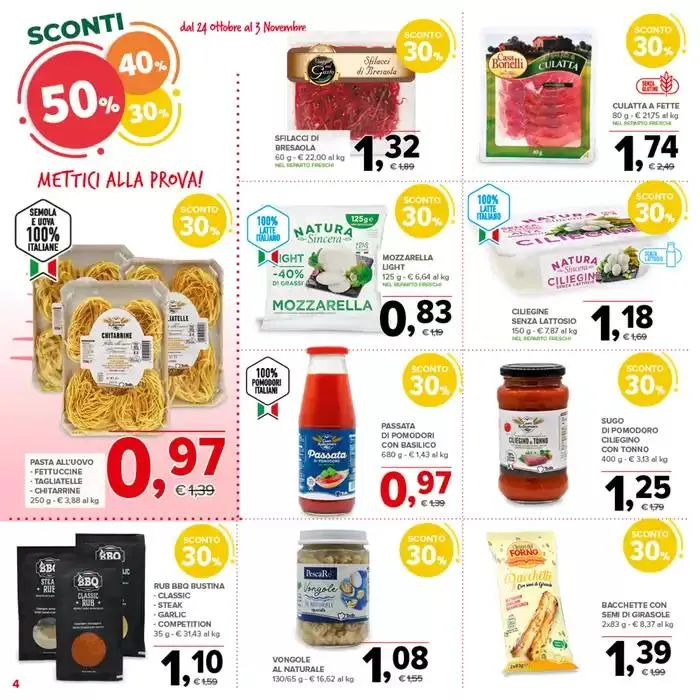 Sconti 30%40%50% da 24 ottobre a 3 novembre di 2024 - Pagina del volantino 4