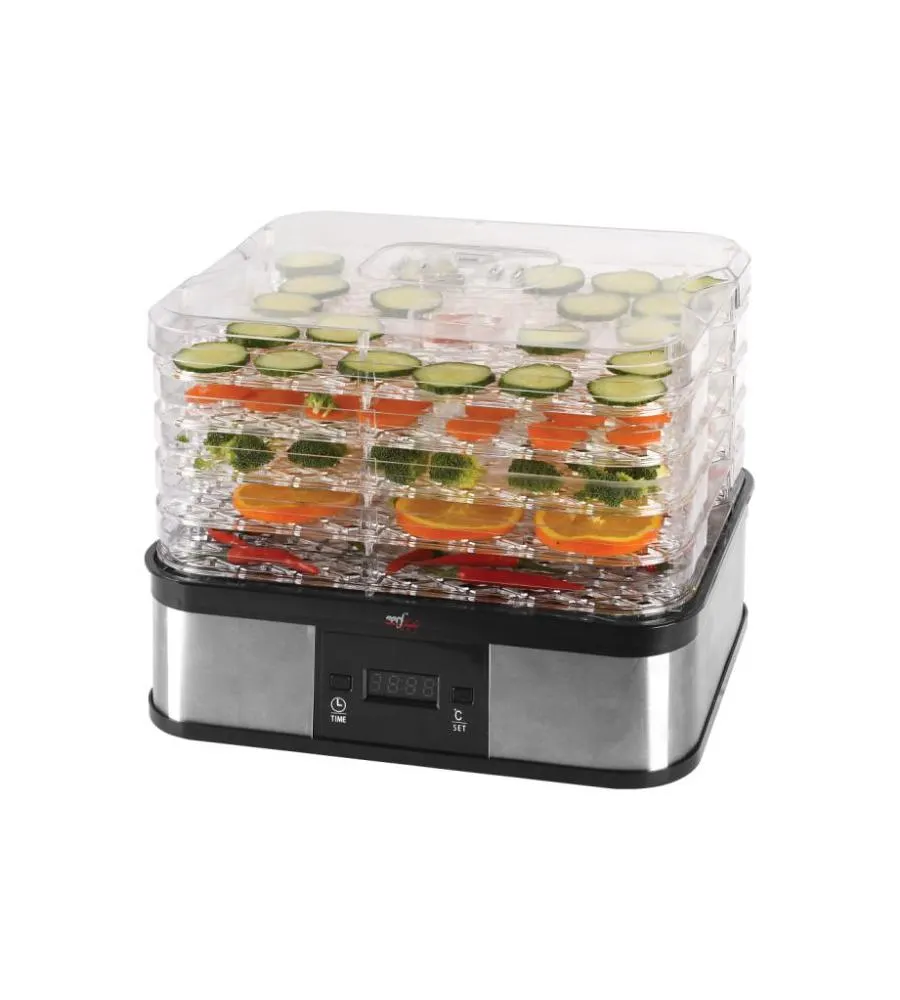 ESSICCATORE ALIMENTARE DIGITALE MELCHIONI "BABELE PLUS" 5 PIANI CON TERMOSTATO REGOLABILE, 250 W