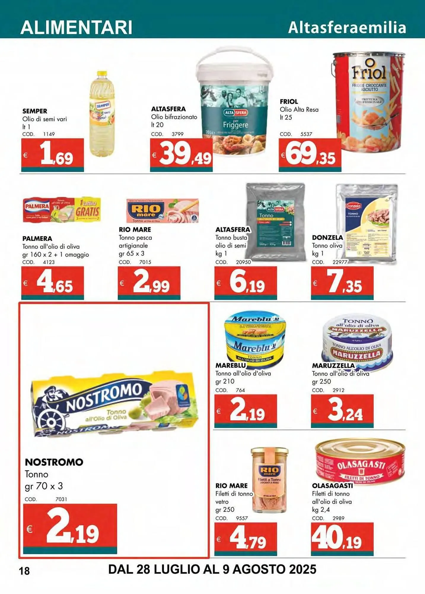 Volantino Altasfera da 28 luglio a 9 agosto di 2025 - Pagina del volantino 18