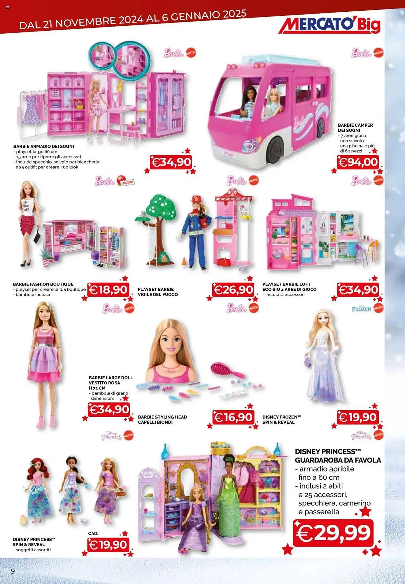 Volantino Mercatò Big da 21 novembre a 6 gennaio di 2025 - Pagina del volantino 9