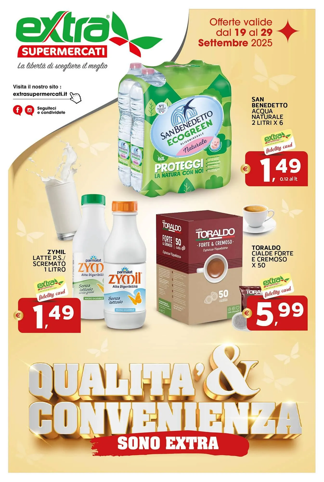 Volantino Extra Supermercati da 19 settembre a 29 settembre di 2025 - Pagina del volantino 1