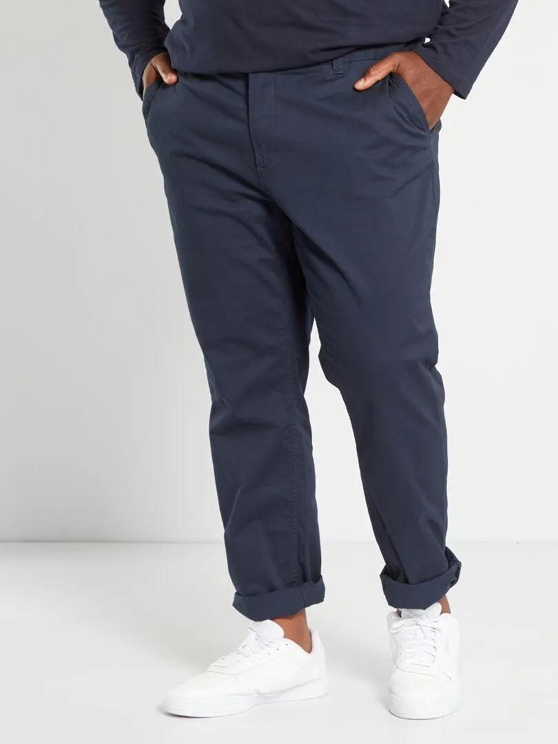 Pantaloni chino slim L32 - BLU