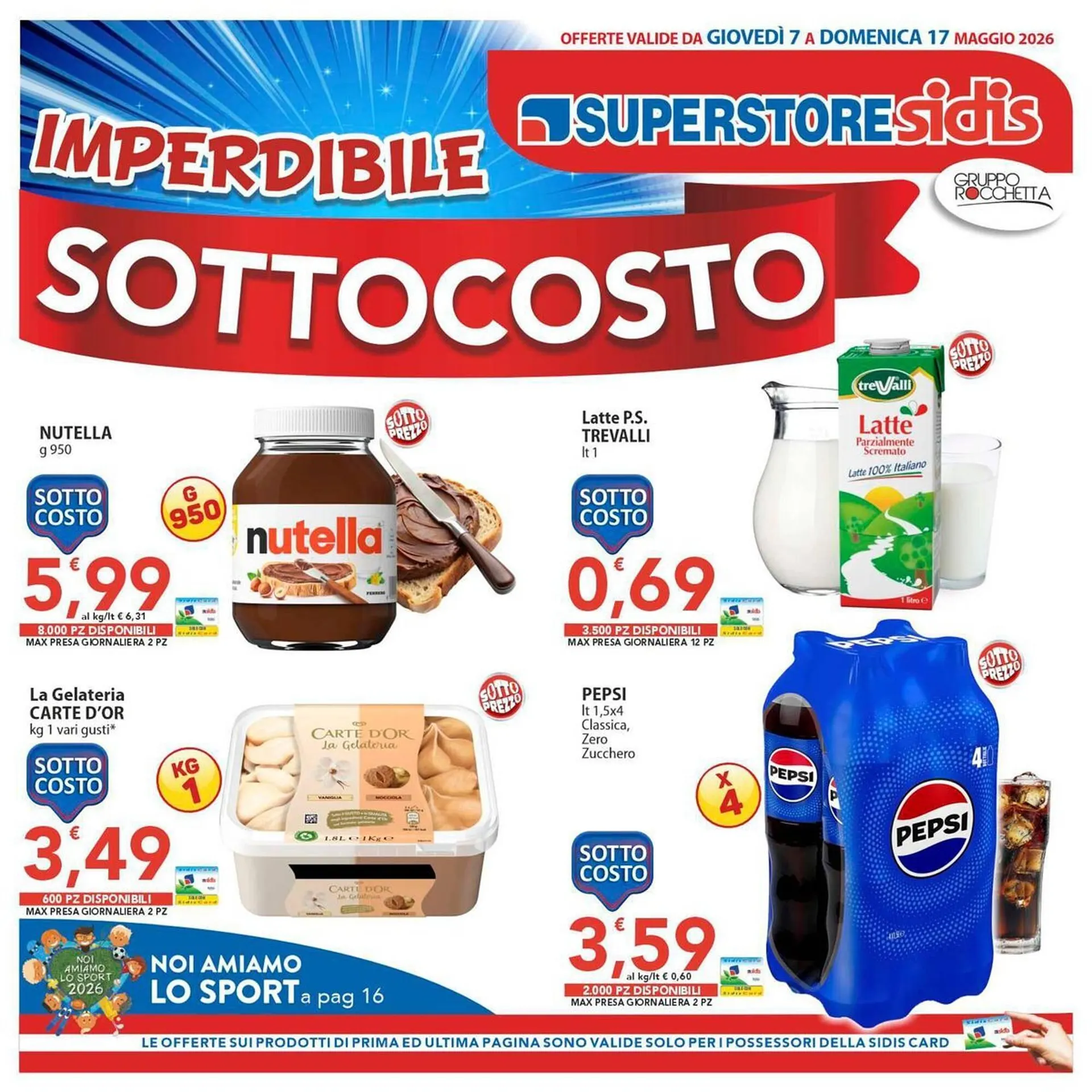 Volantino Sidis da 7 maggio a 17 maggio di 2026 - Pagina del volantino 1