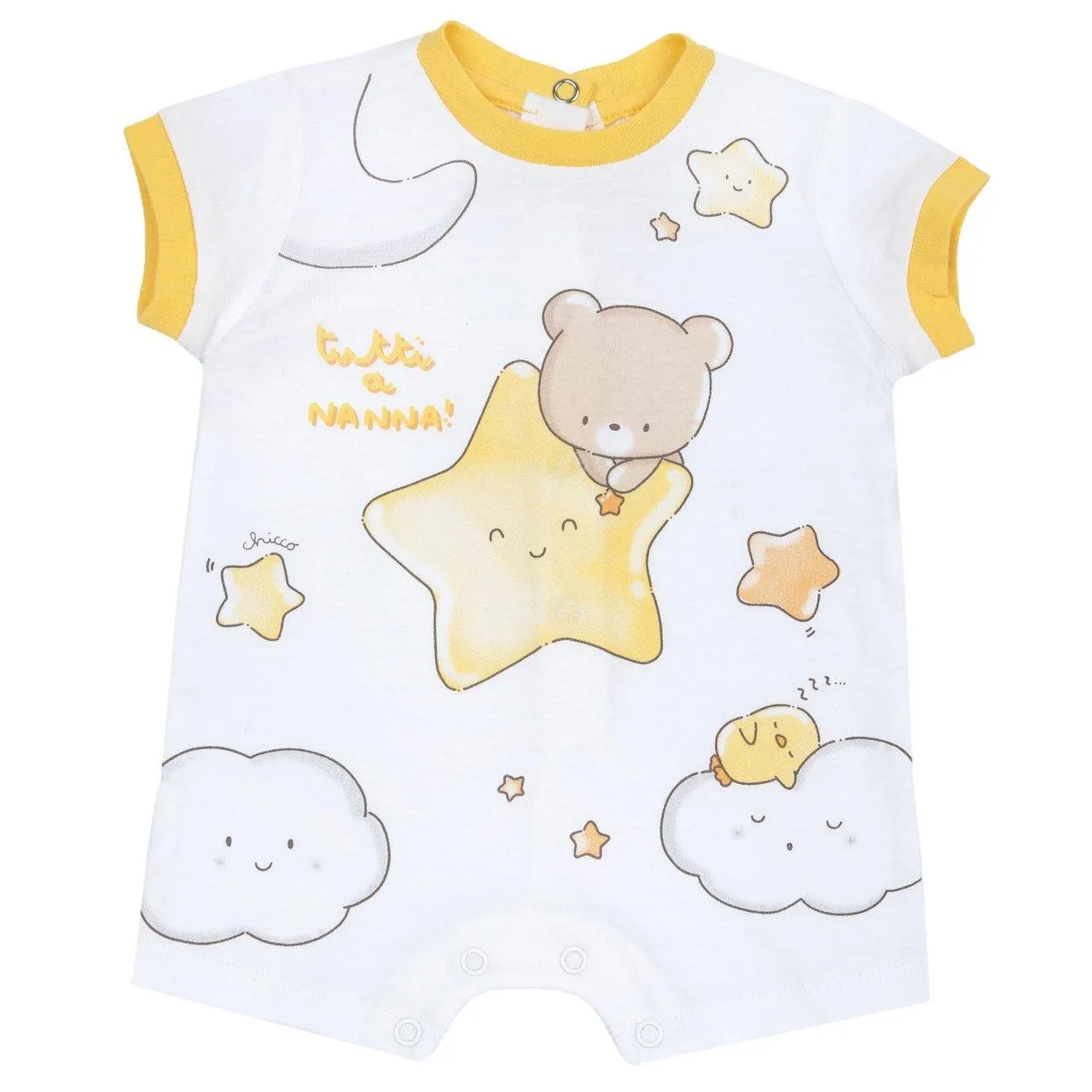 Pelele corto amarillo