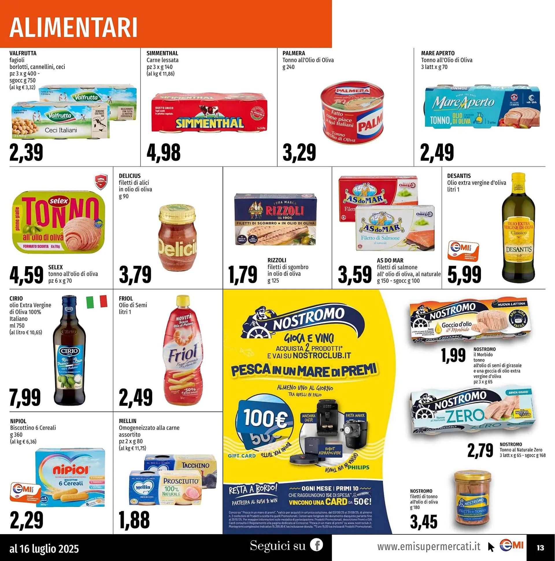 Volantino Emi Supermercati da 3 luglio a 16 luglio di 2025 - Pagina del volantino 13