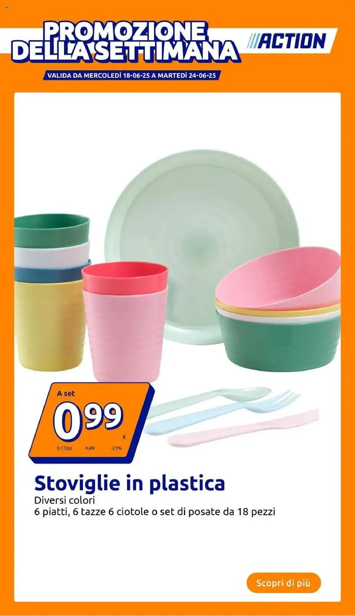 Volantino Action da 18 giugno a 24 giugno di 2025 - Pagina del volantino 1