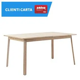 Tavolo allungabile solis naterial 4-6 posti rettangolare legno acacia 90x151-199xh75