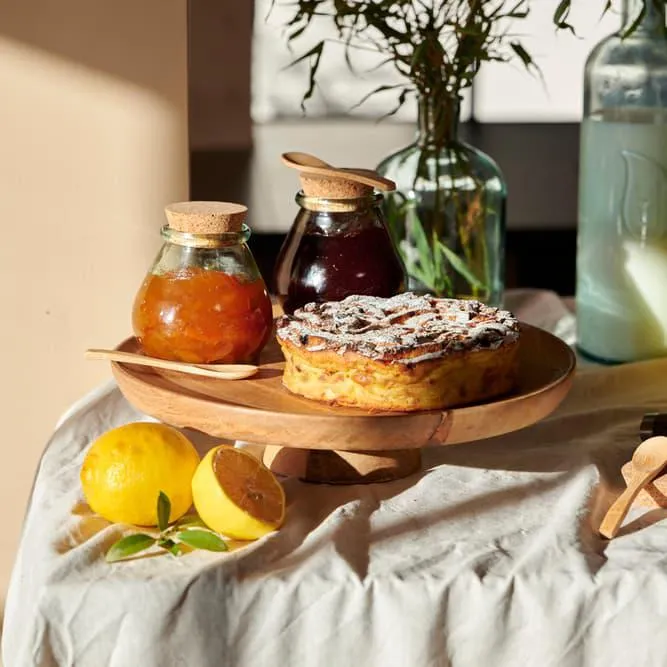 PURE LUXURY Alzatina per cupcake naturale H 7 cm - Ø 33 cm