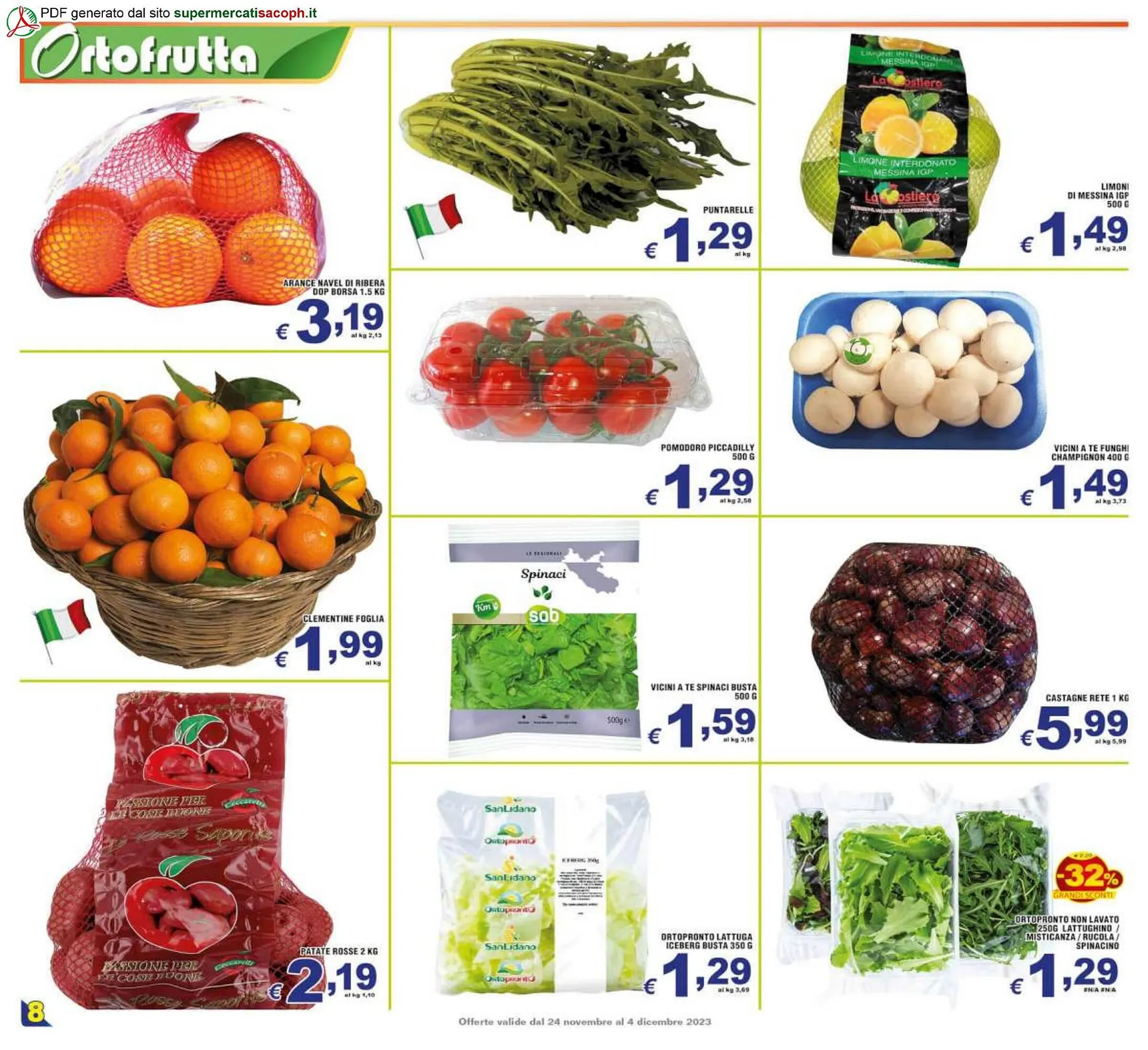 Volantino Sacoph da 24 novembre a 4 dicembre di 2023 - Pagina del volantino 8