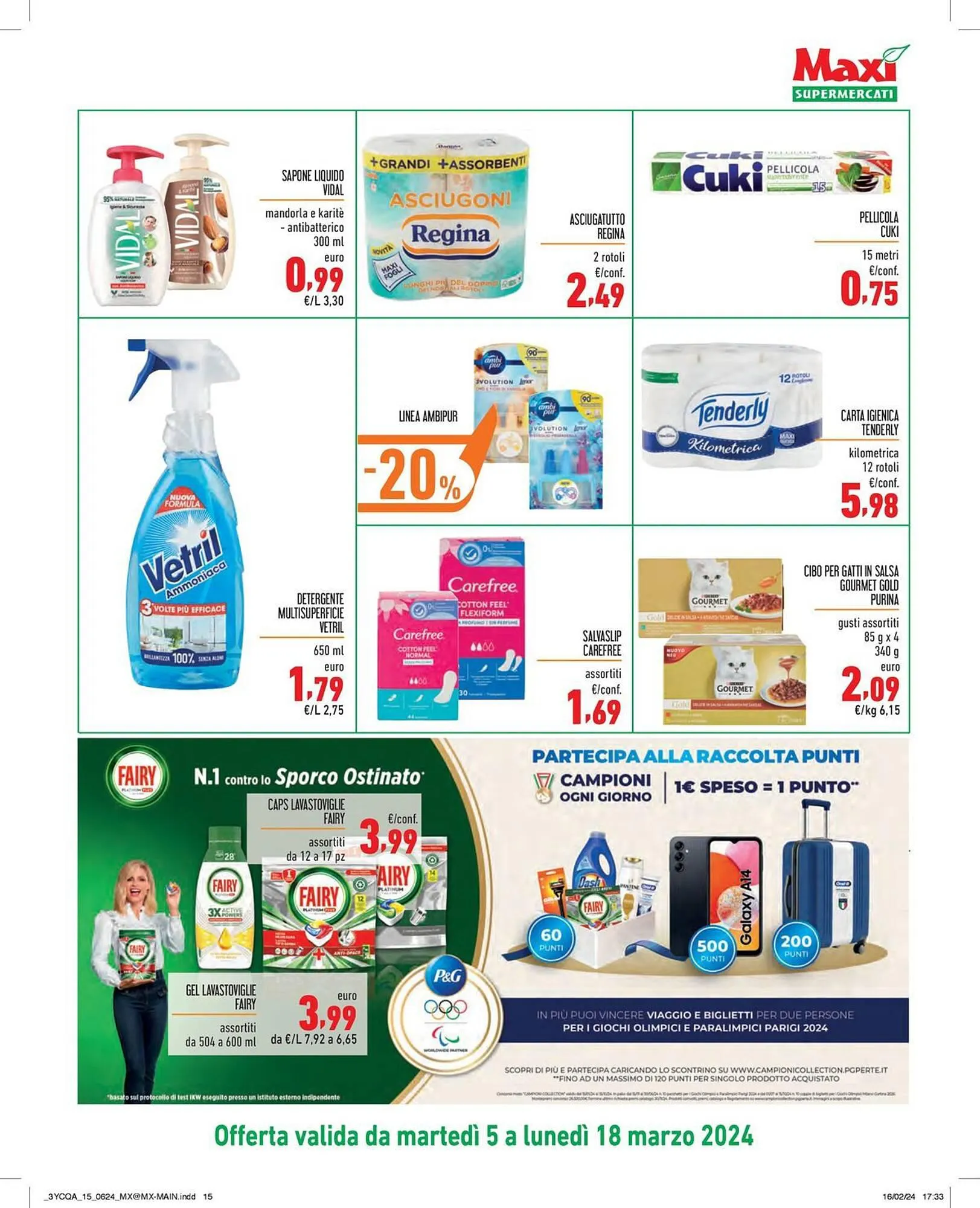 Volantino Maxi Supermercati da 5 marzo a 18 marzo di 2024 - Pagina del volantino 15