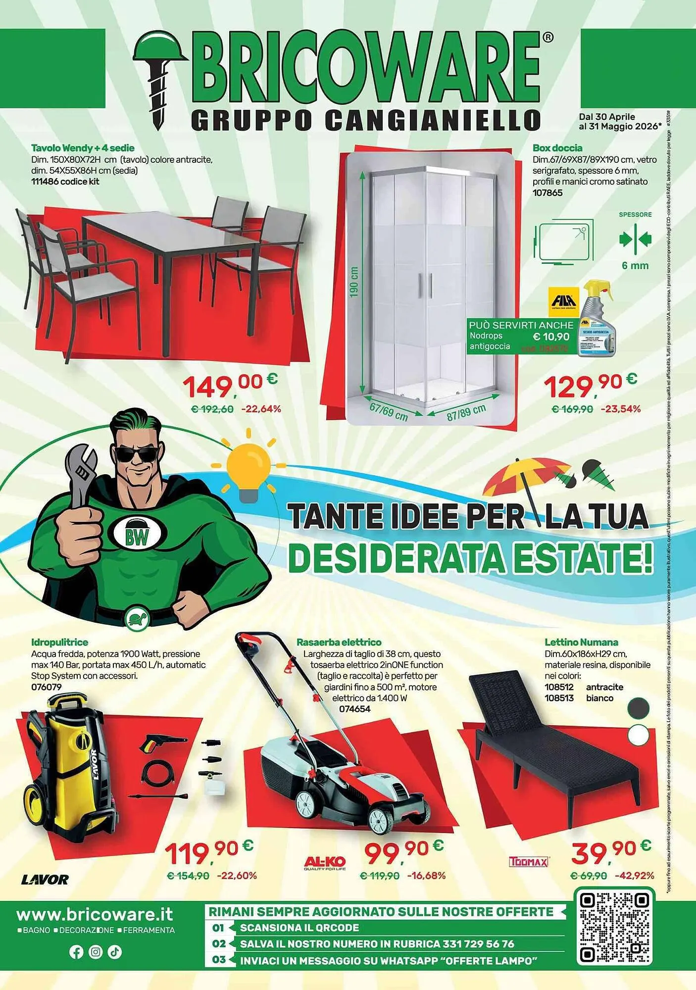 Volantino Bricoware da 30 aprile a 31 maggio di 2026 - Pagina del volantino 1