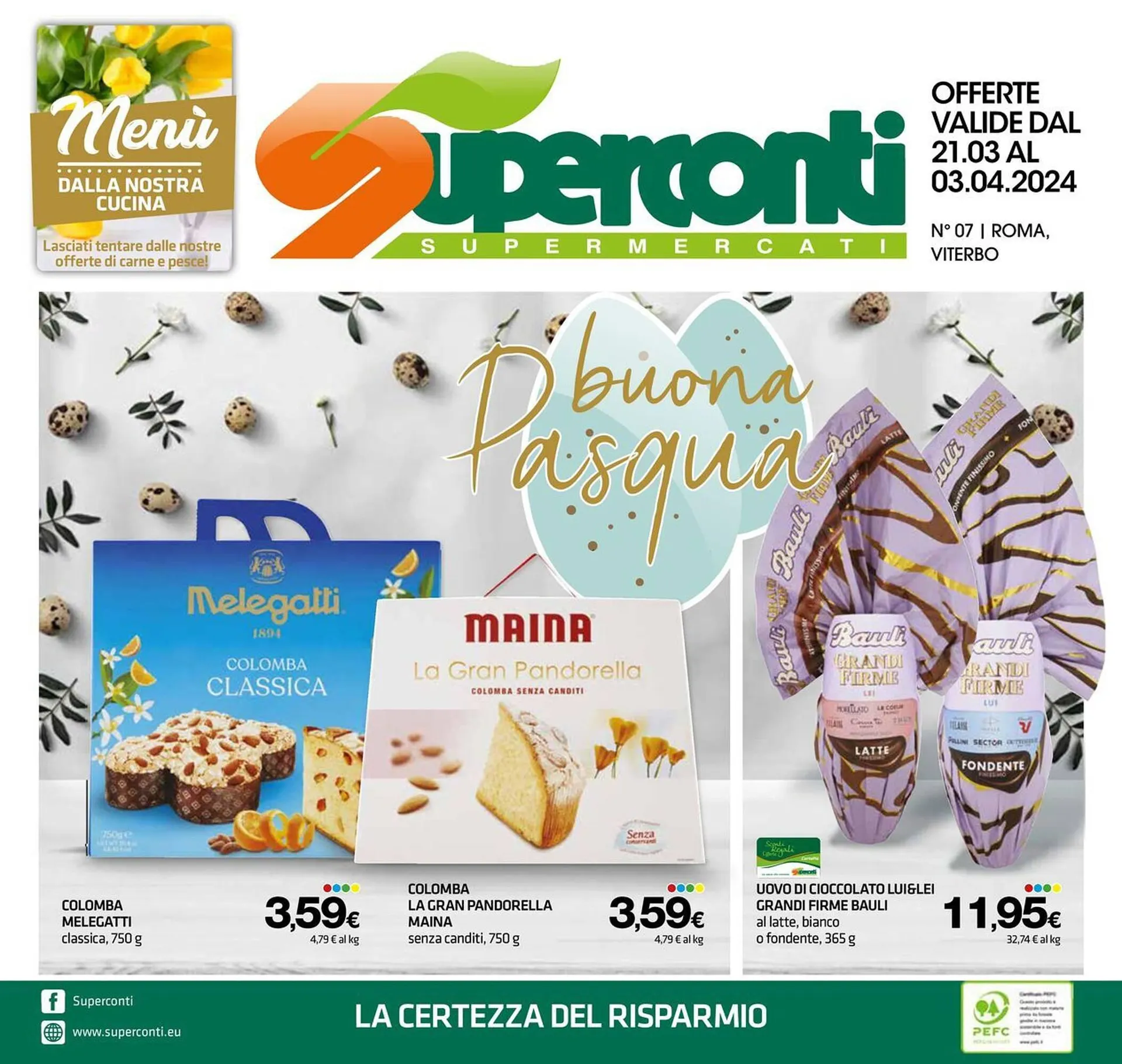 Volantino Superconti da 21 marzo a 3 aprile di 2024 - Pagina del volantino 1