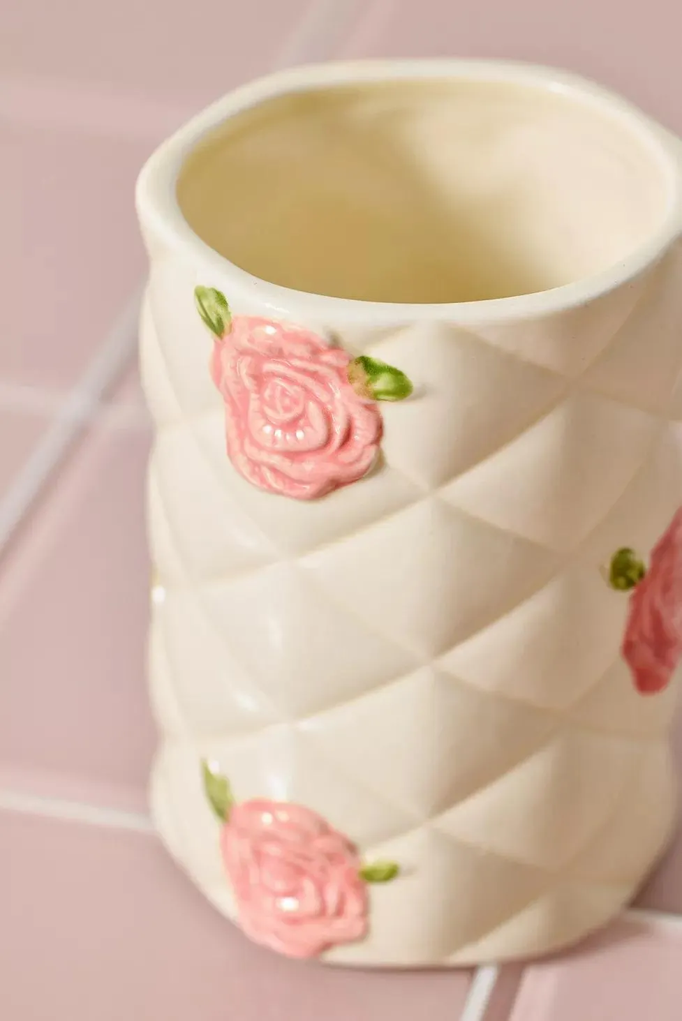 Quilted Rose Tumbler