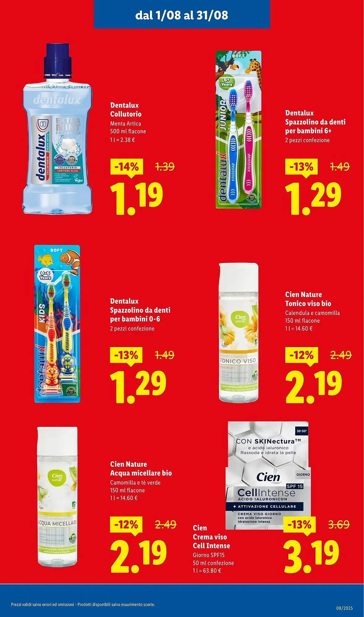 Volantino Lidl da 1 agosto a 31 agosto di 2025 - Pagina del volantino 13