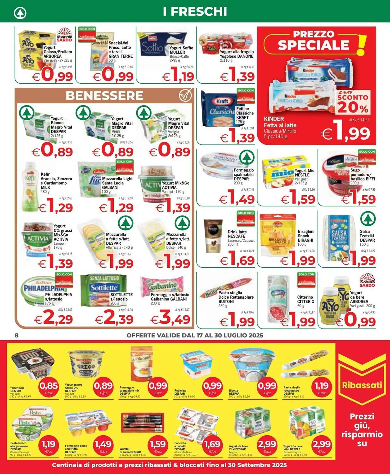 Volantino Despar da 17 luglio a 30 luglio di 2025 - Pagina del volantino 8